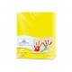 PAPEL CARTA COLOR AMARILLO NEON PAQ C/100