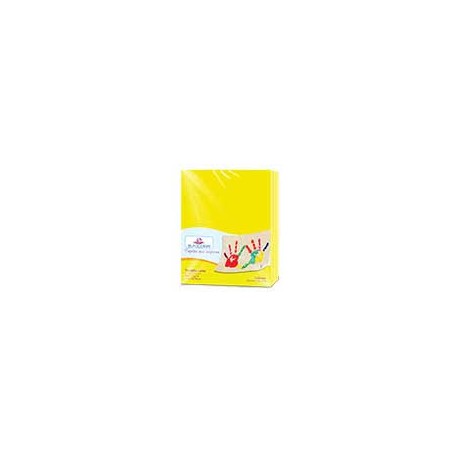 PAPEL CARTA COLOR AMARILLO NEON PAQ C/100