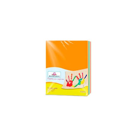PAPEL CORTADO EUROCOLORS CARTA ARCOIRIS NEON C/100