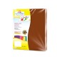 PAPEL CORTADO EUROCOLORS CARTA COLOR CAFE PAQ C/100