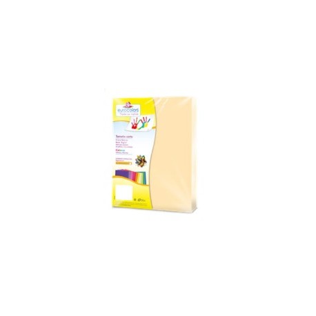 PAPEL CORTADO EUROCOLORS CARTA COLOR CREMA PAQ C/100