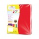PAPEL CORTADO EUROCOLORS CARTA COLOR ROJO PAQ C/100