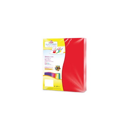 PAPEL CORTADO EUROCOLORS CARTA COLOR ROJO PAQ C/100