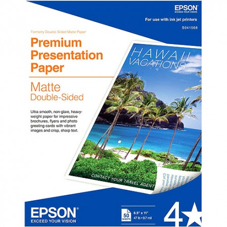 PAPEL EPSON MATE DOBLE CARA S041568