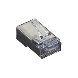PLUG RJ45 CAT 5 BLINDADO DE 8 HILOS