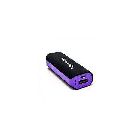 POWER BANK VORAGO AU-109 2200 MAH NEGRO/MORADO