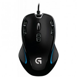 RATON GAMER LOGITECH G300S, OPTICO, ALAMBRICO, 2500DPI, NEGRO, 910-004344