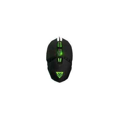 RATON GAMER OCELOT OGEM01, OPTICO, ALAMBRICO, USB, 3200 DPI, NEGRO