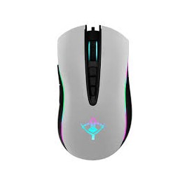 RATON GAMER YEYIAN GRAM SERIES 2000, OPTICO, ALAMBRICO, USB, 6400 DPI, BLANCO, YMG-24111B