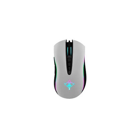 RATON GAMER YEYIAN GRAM SERIES 2000, OPTICO, ALAMBRICO, USB, 6400 DPI, BLANCO, YMG-24111B