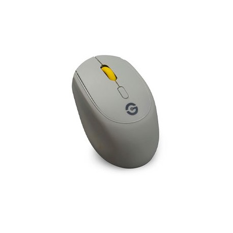 RATON GETTTECH COLORFUL, INALAMBRICO, USB, GRIS/AMARILLO, GAC-24407G