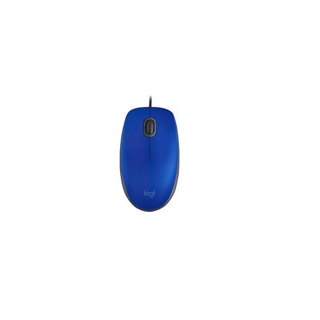 RATON LOGITECH M110 SILENT, ALAMBRICO, USB, AZUL, 910-005491
