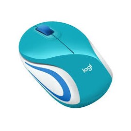 RATON LOGITECH M187, INALAMBRICO, USB, AZUL, 910-005363