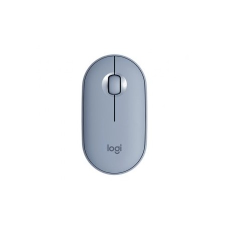 RATON LOGITECH M350 PEBBLE, INALAMBRICO, BLUETOOTH, AZUL, 910-005773