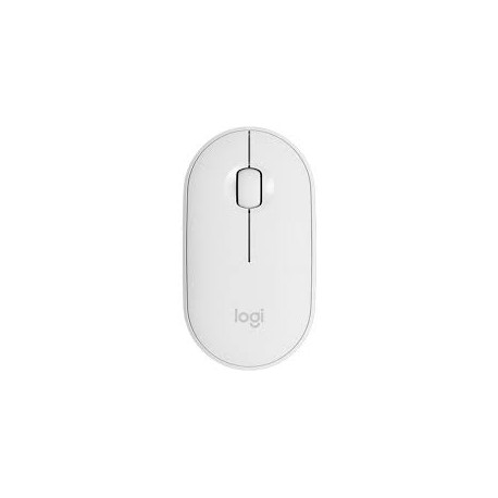 RATON LOGITECH M350 PEBBLE, INALAMBRICO, BLUETOOTH, BLANCO, 910-005770