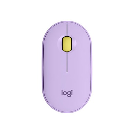 RATON LOGITECH M350 PEBBLE, INALAMBRICO, BLUETOOTH, LILA, 910-006659