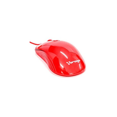 RATON VORAGO MO-102, ALAMBRICO, USB, ROJO, AC-415873-2