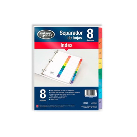 SEPARADOR WILSON JONES 8 DIVISIONES P1346