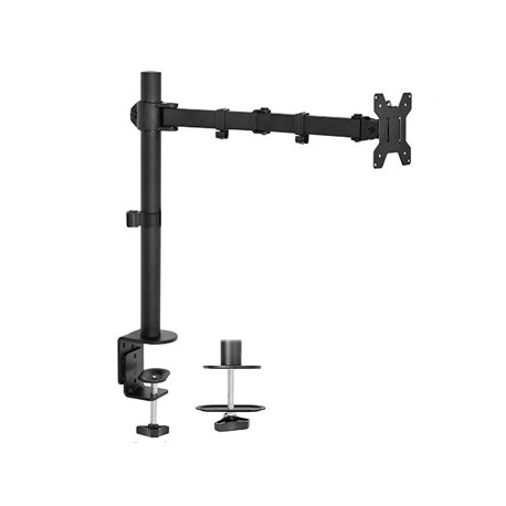 SOPORTE DE ESCRITORIO PARA MONITOR DE 13 A 27", AJUSTABLE, ARTICULADO