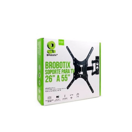 SOPORTE DE PARED BROBOTIX 26" A 55", PARA PANTALLA , INCLINADO, ARTICULADO, 651589