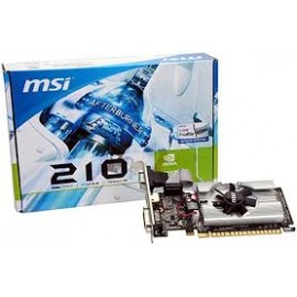 TARJETA DE VIDEO MSI NVIDIA GEFORCE 210, 1GB DDR3, PCIE 2.0, HDMI, DVI, VGA, N210-MD1G/D3