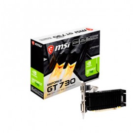 TARJETA DE VIDEO MSI NVIDIA GEFORCE GT 730, 2GB GDDR3, HDMI, DVI, VGA, PCIE 2.0, N730K-2GD3H/LPV1, GT730