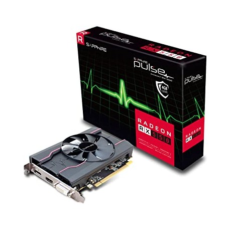 TARJETA DE VIDEO SAPPHIRE AMD RADEON RX 550 PULSE 4GB GDDR5, HDMI, DVI, DISPLAYPORT, PCIE 2.0, 11268-01-20G, RX550, RX-550