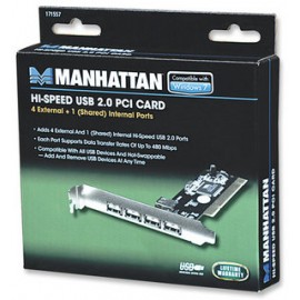 TARJETA PCI USB 2.0 4 PUERTOS MANHATTAN 171557