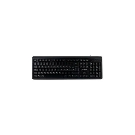 TECLADO ACTECK ESTANDAR AC-ENTRY 310, ALAMBRICO, USB, NEGRO, AC-928946