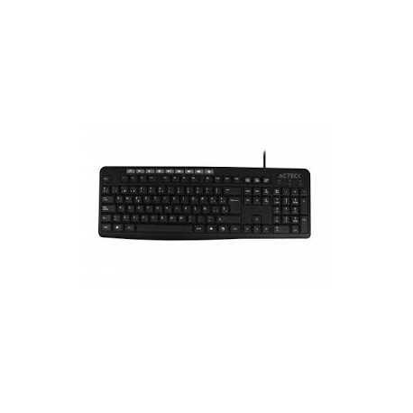 TECLADO ACTECK T300 NEGRO ALAMBRICO AC-929806