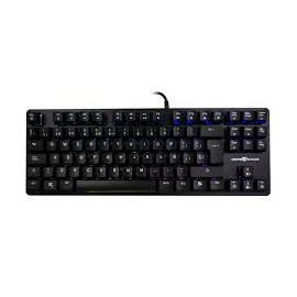 TECLADO GAMER GAME FACTOR KBG500-RD RGB,  MECÁNICO, ALAMBRICO, NEGRO SWITCH ROJO