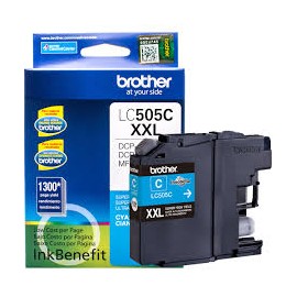 TINTA BROTHER LC505C XXL CYAN ALTO RENDIMIENTO