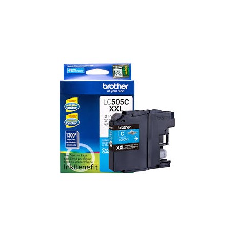 TINTA BROTHER LC505C XXL CYAN ALTO RENDIMIENTO