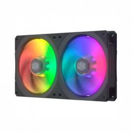 VENTILADOR COOLER MASTER SF240R ARGB, 120MM, 650-1800 RPM, 3+4 PINES MOLEX, RGB, NEGRO, MFX-B2D2-18NPA-R1