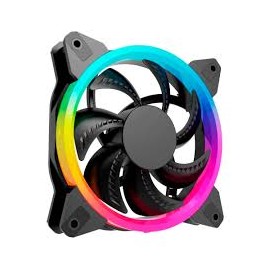 VENTILADOR OCELOT 120MM, 1200RPM, ILUMINACION RGB, NEGRO, OGF02