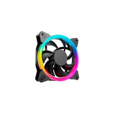 VENTILADOR OCELOT 120MM, 1200RPM, ILUMINACION RGB, NEGRO, OGF02