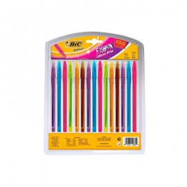 BOLIGRAFO BIC CRISTAL FASHION SURTIDO C/15 1.22MM, 943498